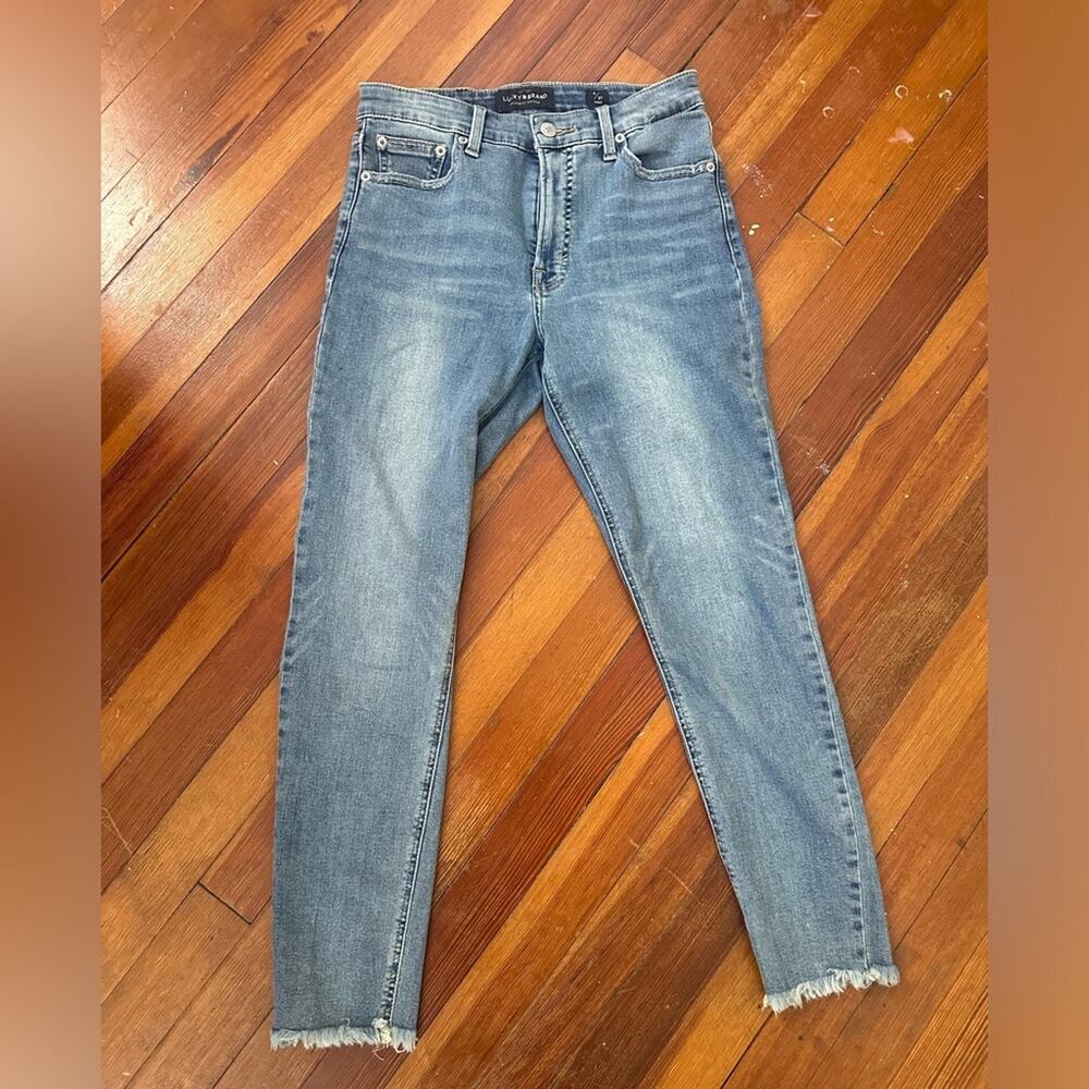 LUCKY BRAND Bridgette Skinny Ankle Jean, Size 4/27, Medium Wash, Denim, Ret. $99